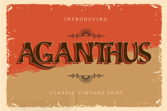 Aganthus Font for Handmade Elegance and Vintage Charm