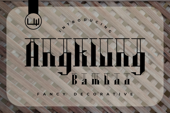 Angklung Bamboo Font Review and Download
