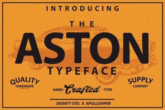 Aston Font for Handmade Creativity
