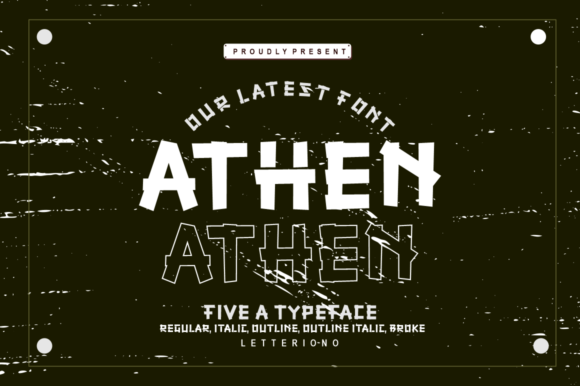Athen Font for Bold Branding and Creative Projects