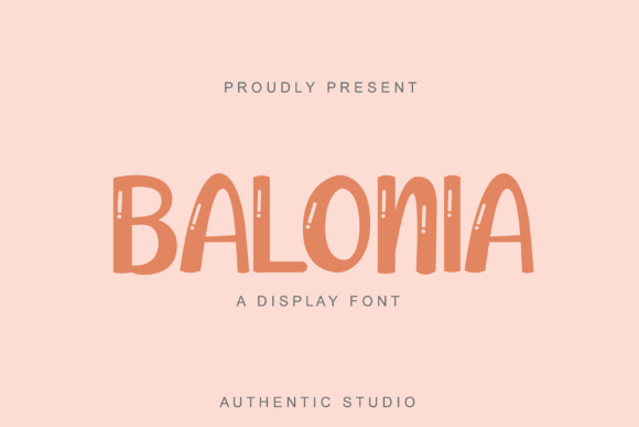 Balonia Display Font for Creative Web Design