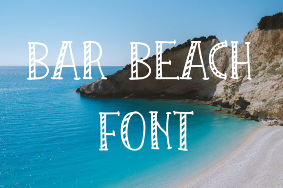 Bar Beach Display Font for Web and Digital Design