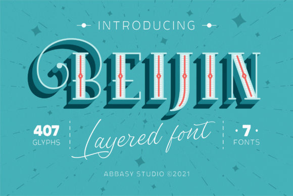 Beijin: A Quirky Display Font for Small Business Branding