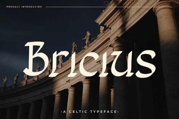 Bricius: A Whimsical Display Font for Editorial Design