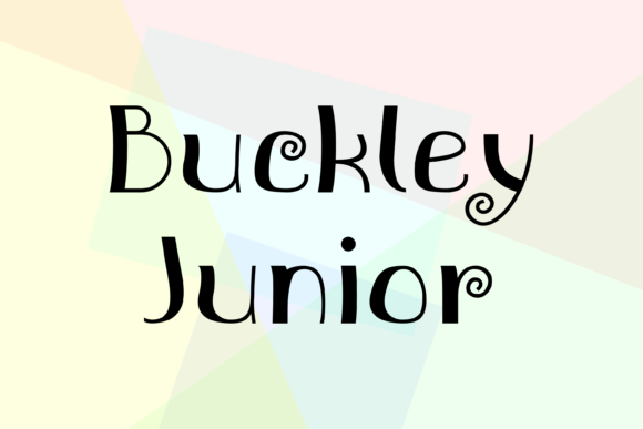 Buckley Junior for Modern Web Typography
