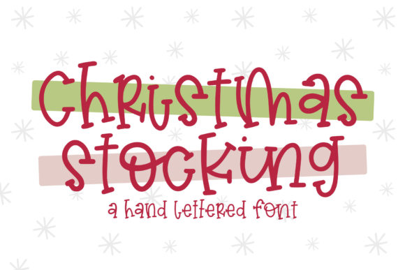 Christmas Stocking Font for Creative Branding and Design Projects