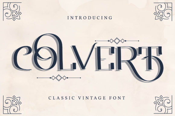 Colvert Font for Handmade Creations and Vintage Charm