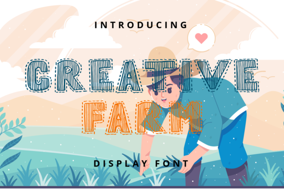 Creative Farm Display Font for Modern Web Design
