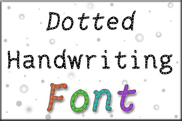 Dotted Handwriting for a Polished Brand Look