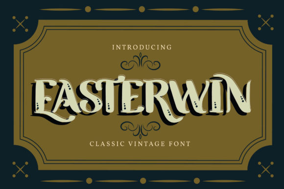 Easterwin Font for Vintage-Inspired Branding and Design