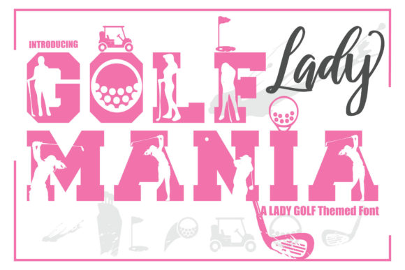 Golf Mania Lady Font for Bold Branding and Display Needs