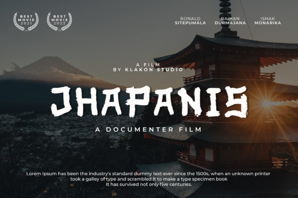 Jhapanis: A Japanese-Inspired Display Font for Bold Visuals
