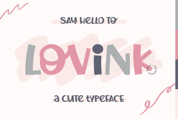 Lovink: A Whimsical Display Font for Creative Projects