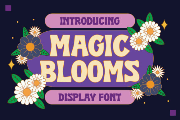 Magic Blooms: A Modern Display Font for Editorial Design