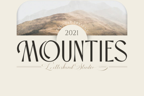 Mounties: A Modern Display Font for Digital Branding