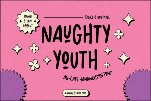 Naughty Youth: A Playful Font for Business Branding
