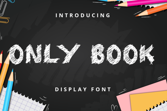 Only Book: A Playful Display Font for Bold Branding