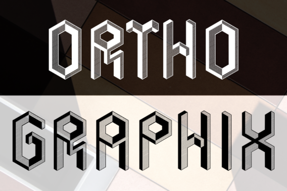Ortho Graphix: A Bold Display Font for Digital Creativity