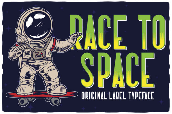 Race to Space: A Bold Display Font for Eye-Catching Campaigns