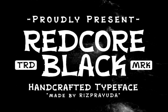 Redcore Black Font Review and Download