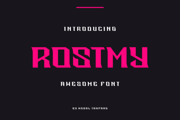 Rostmy: A Quirky Display Font for Memorable Branding