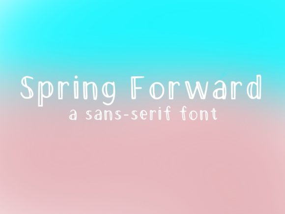 Spring Forward: A Cool and Simple Display Font for Digital Creatives