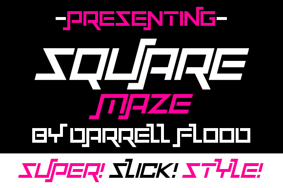 Squaremaze Font for a Futuristic Business Look