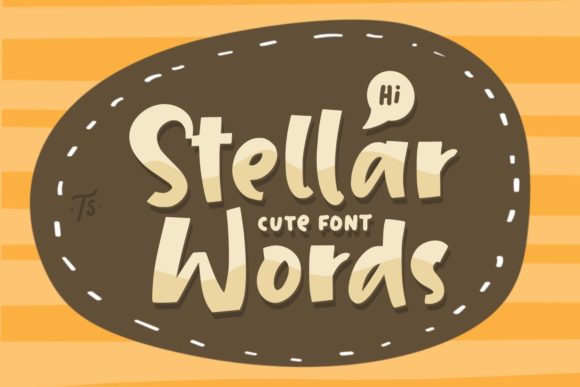 Stellar Words: A Bold Display Font for Trendy Branding