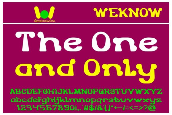 The One and Only Display Font for Digital Creativity