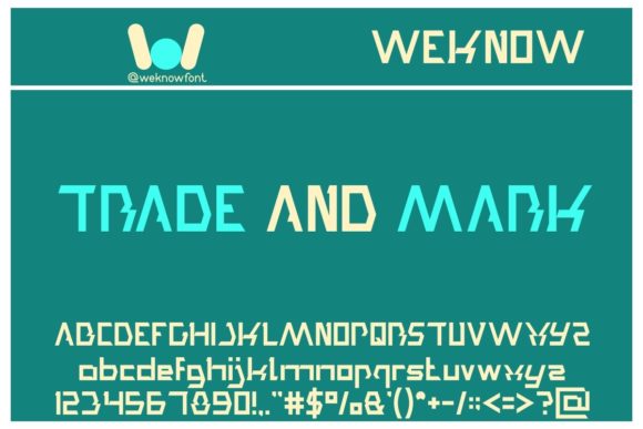Trade and Mark: A Cool Display Font for Modern Branding