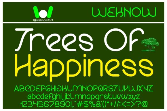 Trees of Happiness Font for Professional Branding