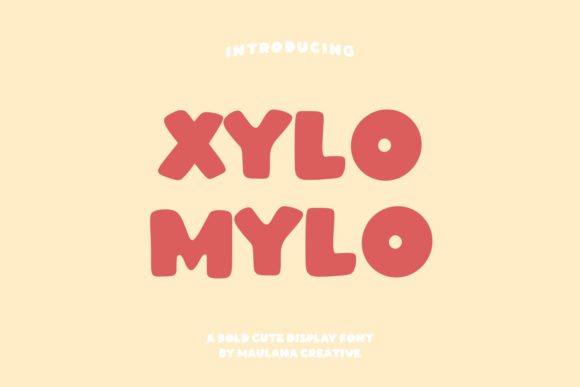 Xylomylo: A Cute and Thick Display Font for Creative Projects